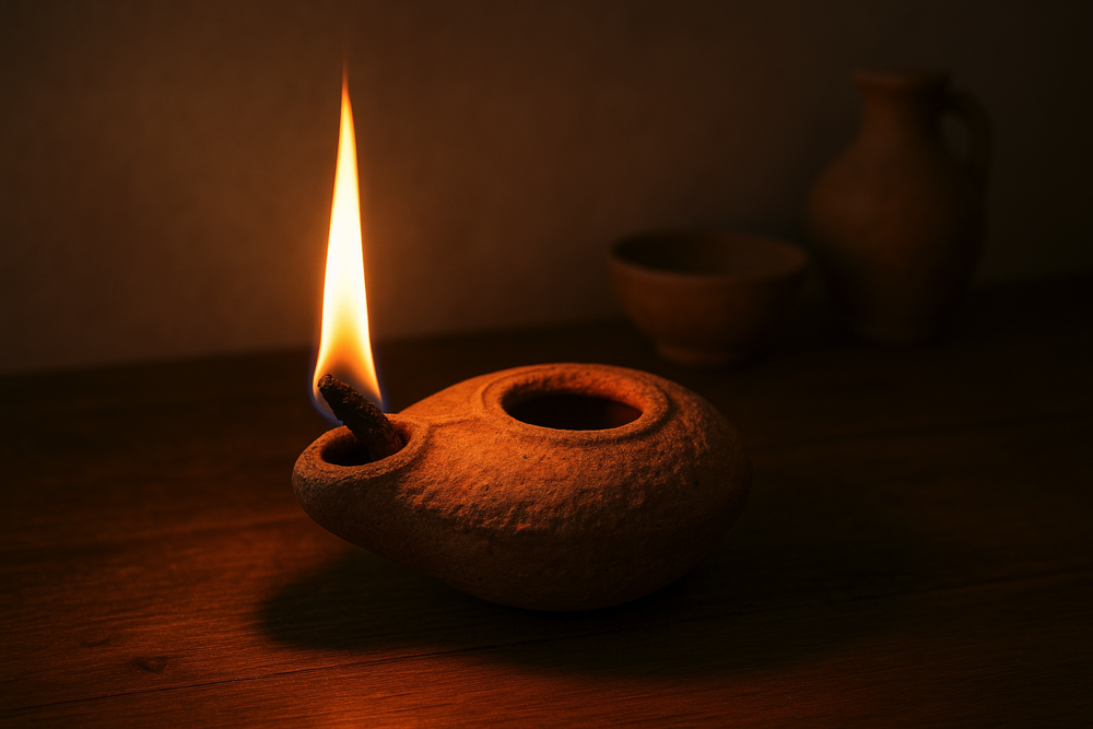 Biblical oil lamp